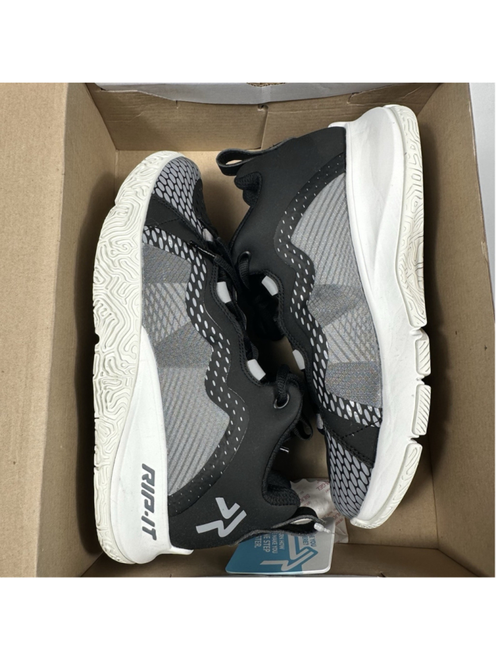 Rip It Future Volleyball Shoes Black White Comfort Athletic Sneakers Womens 9.5